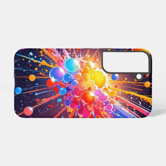 カラフル爆 SAMSUNG GALAXYケース (裏面横)