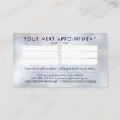 カラフル爪、 ネイルスパイラルアポイントメント名刺 名刺 (裏面)