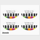 カラフル爪、 ネイルポーランドボトル、ネイルサロン 楕円形シール (シート)