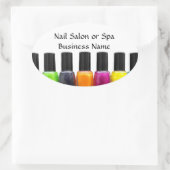 カラフル爪、 ネイルポーランドボトル、ネイルサロン 楕円形シール (バッグ)