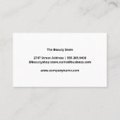 カラフル爪、 ネイルポーランドボトル | Manicurist 名刺 (裏面)