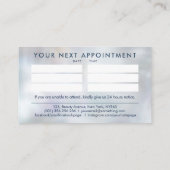 カラフル爪、 ネイル緩和曲線アポイントメント 名刺 (裏面)