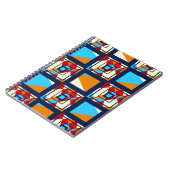 カラフル片の長方形。トレンディーシームレスpat ノートブック (左側)