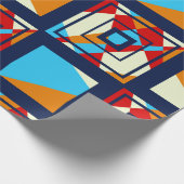 カラフル片の長方形。トレンディーシームレスpat ラッピングペーパー (角)