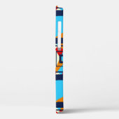 カラフル片の長方形。トレンディーシームレスpat Case-Mate iPhoneケース (裏面 / 左)