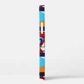 カラフル片の長方形。トレンディーシームレスpat Case-Mate iPhoneケース (裏面 / 右)