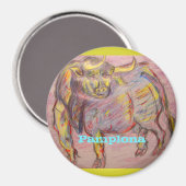 カラフル牛パンプローナ マグネット (正面/裏面)