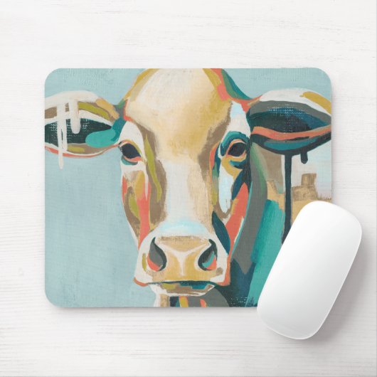 カラフル牛 マウスパッド (マウス)
