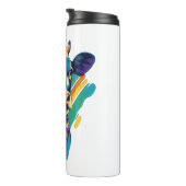 カラフル牛、レインボー牛デザイン タンブラー (回転右)