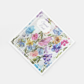 カラフル特別イベント ファンシー フラワーパーティー スタンダードランチョンナプキン (角)