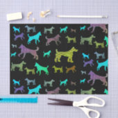 カラフル犬のティッシュペーパー 薄葉紙 (クラフト)