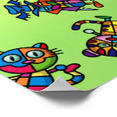 カラフル犬2 ポスター (角)