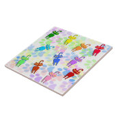 カラフル猫ちゃん タイル (側面)