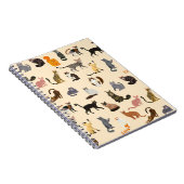 カラフル猫違う柄 ノートブック (右側)