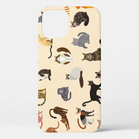 カラフル猫違う柄 Case-Mate iPhoneケース (裏面)