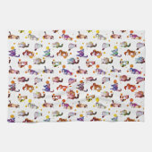 カラフル猫 キッチンタオル (横)