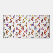 カラフル猫 デスクマット (正面)