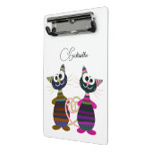 カラフル猫 ミニクリップボード (アングル2)