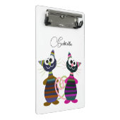 カラフル猫 ミニクリップボード (アングル)