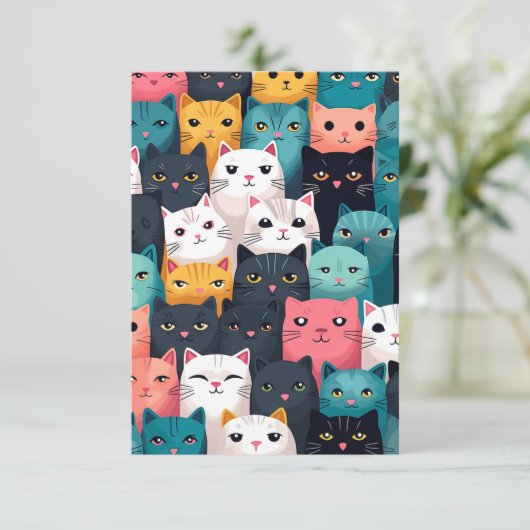 カラフル猫 招待状 (スタンド正面)
