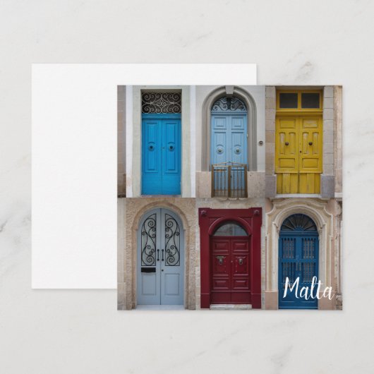 カラフル玄関のコラージュ (正面/裏面)