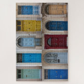 カラフル玄関のコラージュ ジグソーパズル (縦)