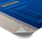 カラフル玄関のコラージュ ポスター (角)