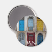 カラフル玄関のコラージュ マグネット (正面/裏面)