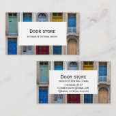 カラフル玄関のコラージュ 名刺 (正面/裏面)