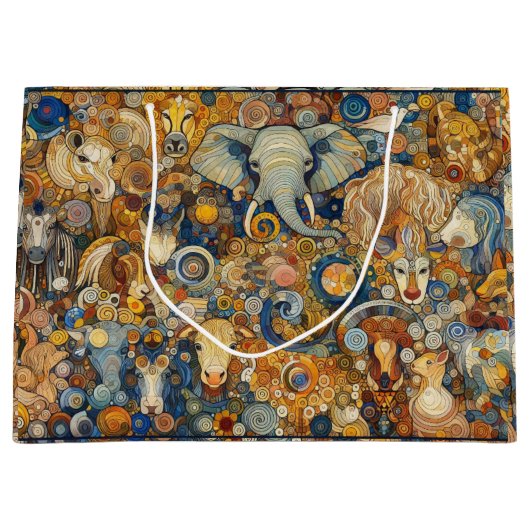 「カラフル王国」 ラージペーパーバッグ (正面)