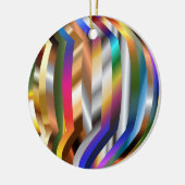 カラフル球、明るく輝き セラミックオーナメント (左)