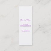 カラフル理髪用はさみデザイン スキニー名刺 (裏面)