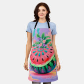 カラフル瓜 エプロン (着用した状態)