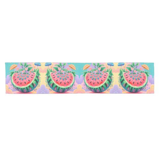 カラフル瓜 ショートテーブルランナー (横)