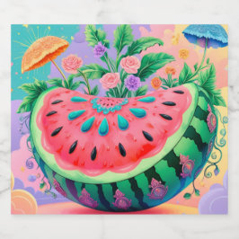 カラフル瓜 スパークリングワインラベル