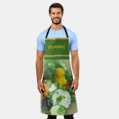 カラフル生野菜 エプロン (着用した状態)