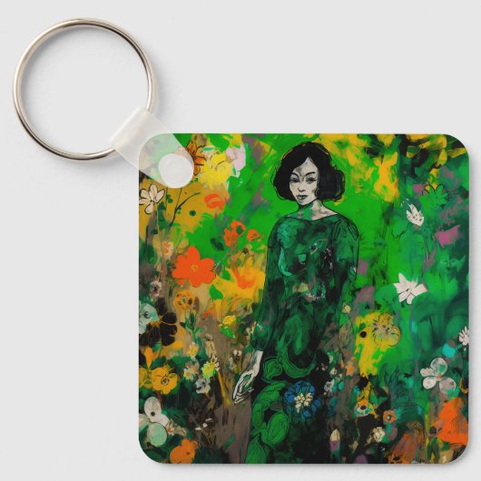 カラフル界の人 キーホルダー (正面)