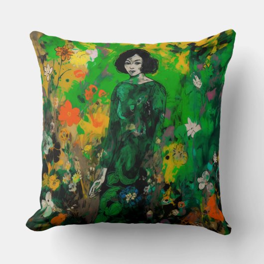 カラフル界の人 クッション (正面)