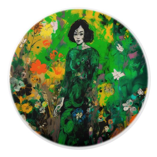 カラフル界の人 セラミックノブ (正面)