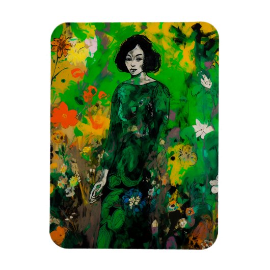 カラフル界の人 マグネット (縦)