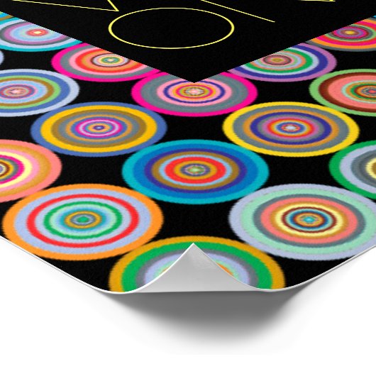 カラフル界の引用文ポスター ポスター (角)