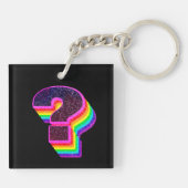 カラフル疑問符、 キーホルダー (裏面)