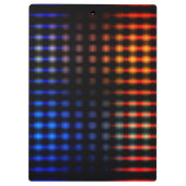 カラフル白熱［赤熱］光を放つライト クリップボード (裏面)