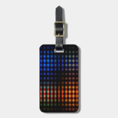 カラフル白熱［赤熱］光を放つライト ラゲッジタグ (正面縦)