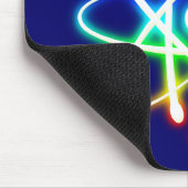 カラフル白熱［赤熱］光を放つ原子 マウスパッド (コーナー)