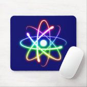 カラフル白熱［赤熱］光を放つ原子 マウスパッド (マウス)