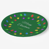 カラフル白熱［赤熱］光を放つ灯 ペーパープレート (アングル)