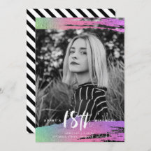 カラフル白黒写真18誕生日