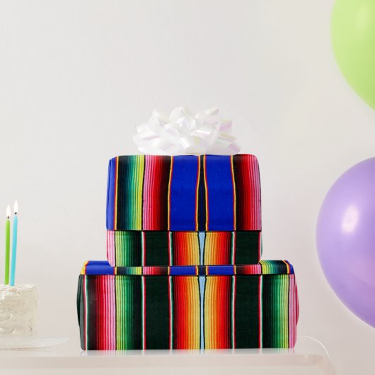 カラフル皮ストライプ包紙 ラッピングペーパー (パーティーギフト)