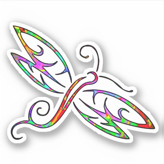 カラフル矢 シール (正面)